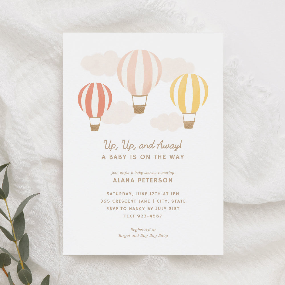 Hot Air Balloons Baby Shower - 1004