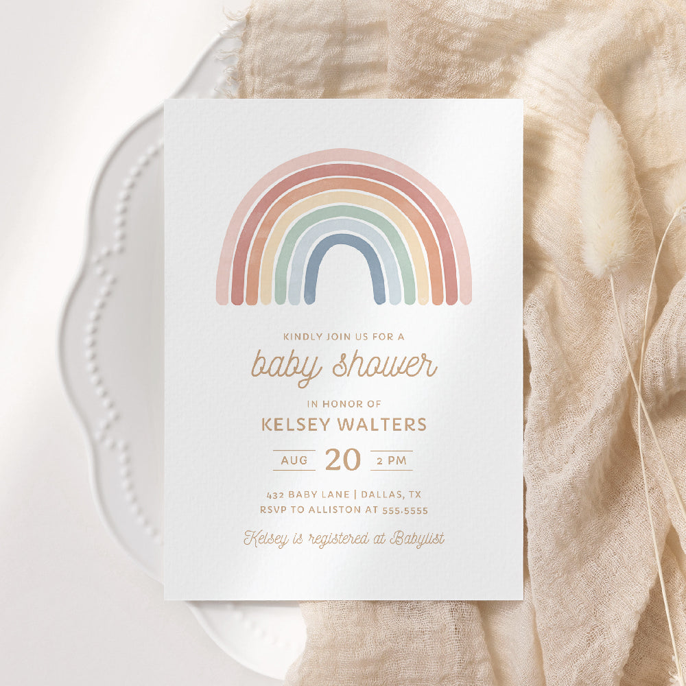 Colorful Rainbow Baby Shower - 1027