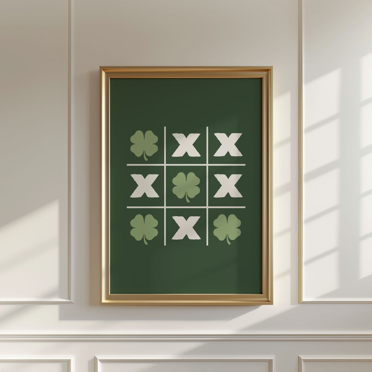 Tic Tac Toe St. Patrick&#39;s Day Print