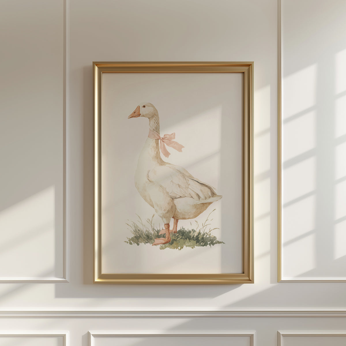 Vintage Pink and Sage Cottagecore Girl Nursery Wall Art