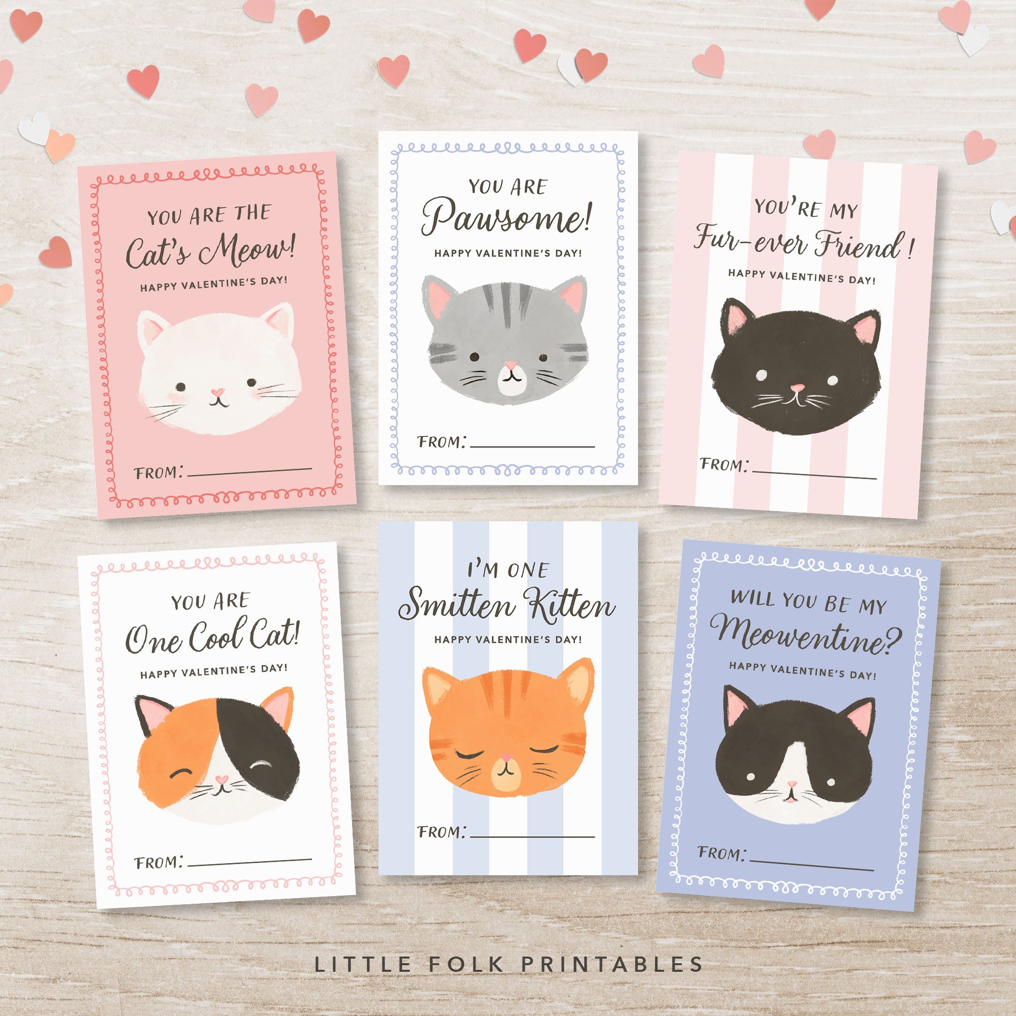 Kitten Valentine's Cards