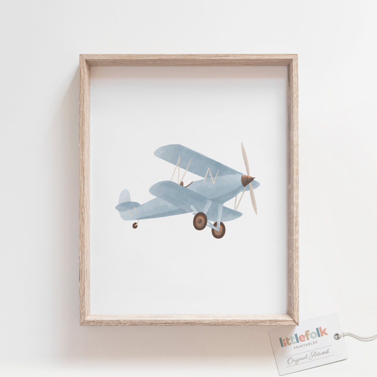 Blue Vintage Transportation Vehicles - 5 Print Bundle