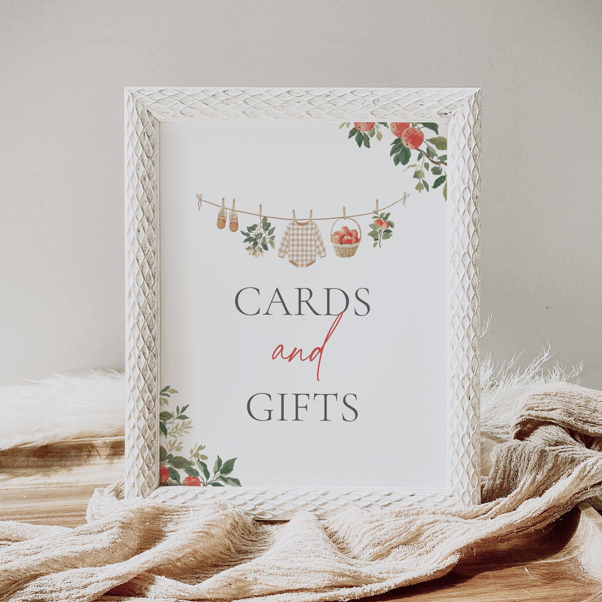 Apple Baby Shower Sign Bundle