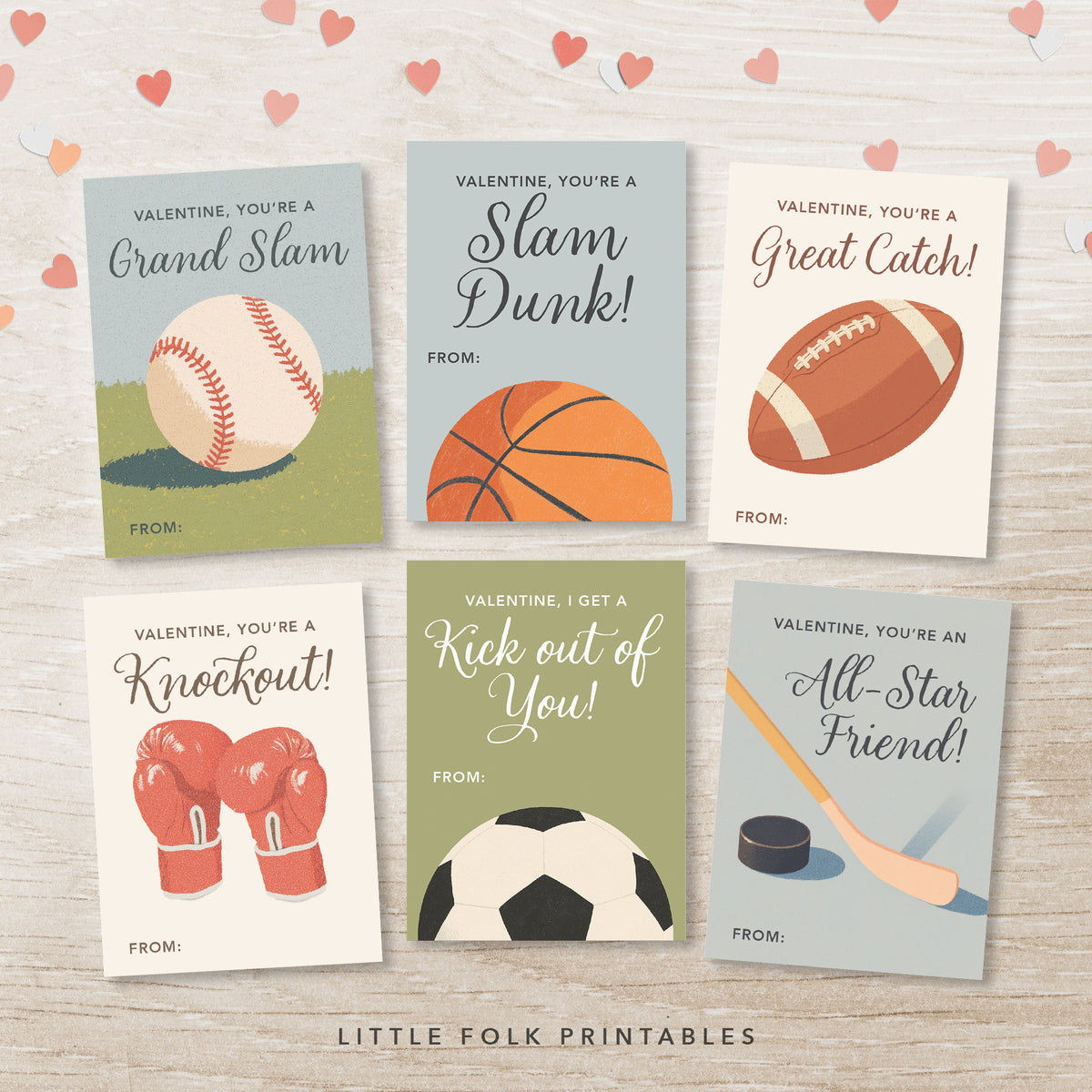 Sports Valentine's Cards