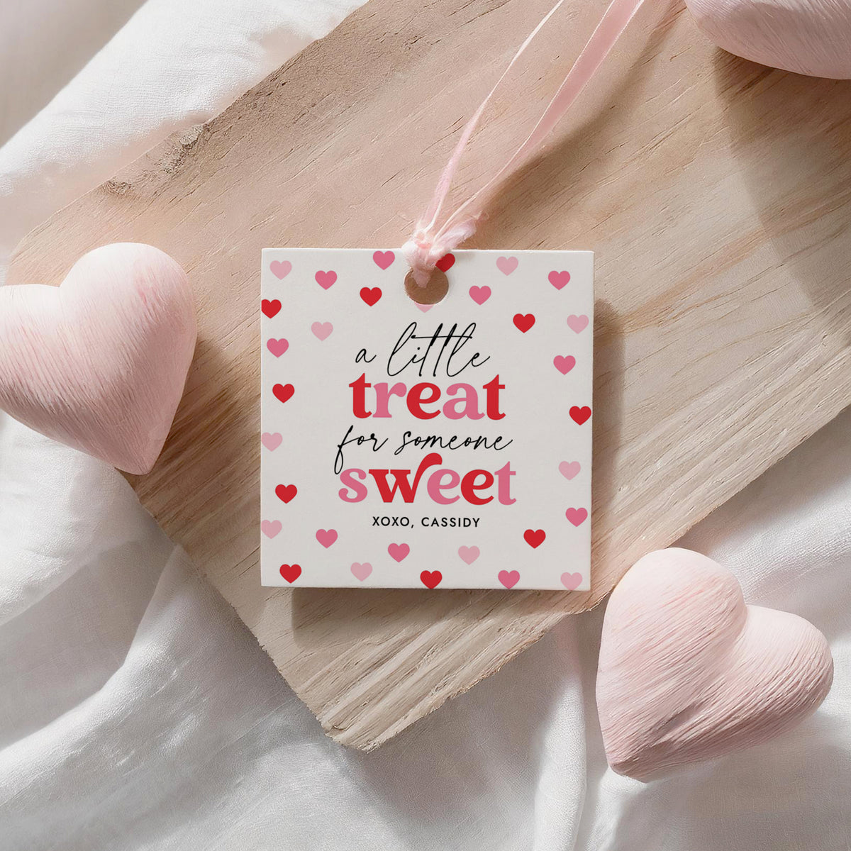A Little Treat Valentine's Tag Template