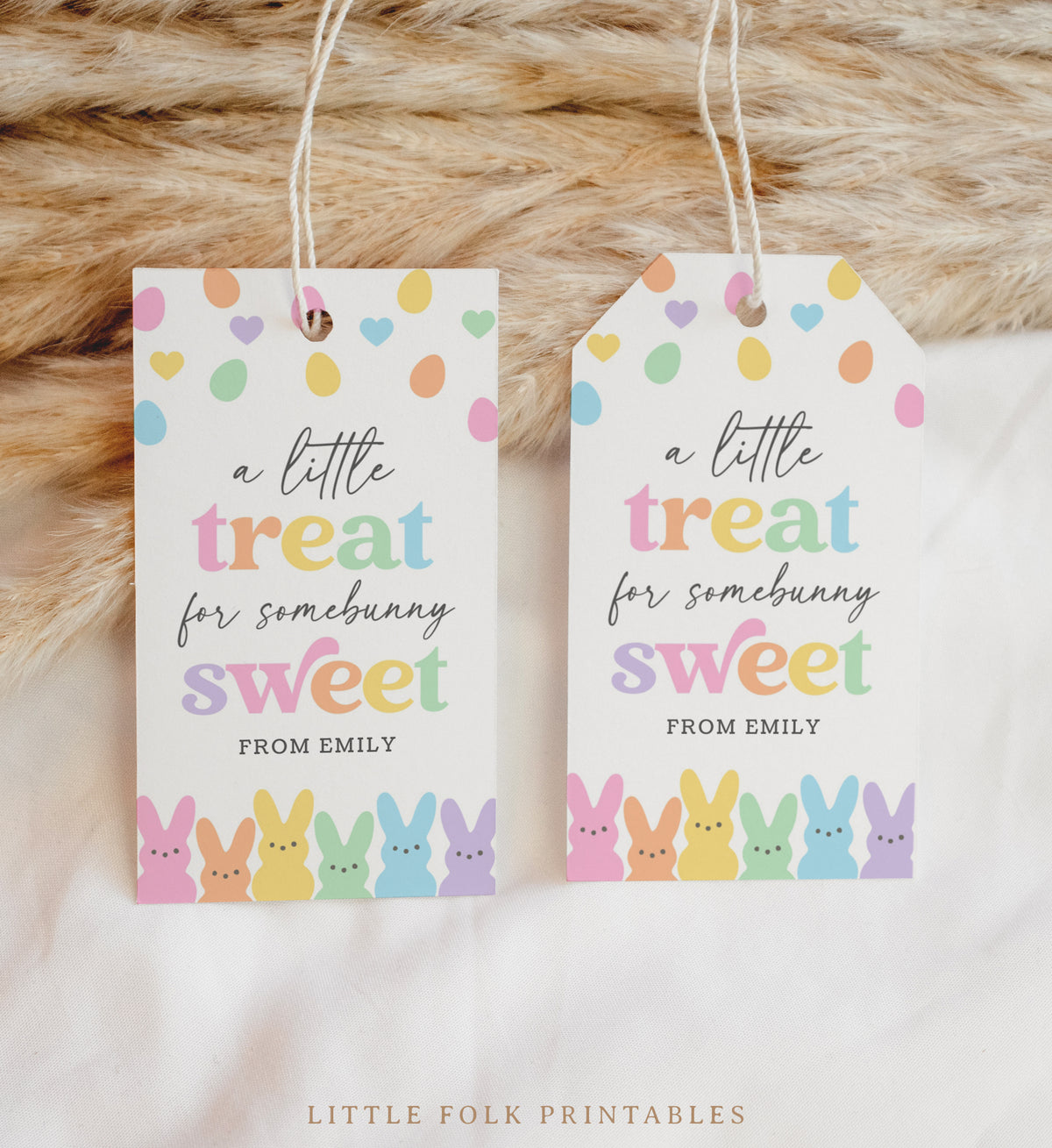 Little Treat Easter Tag Template