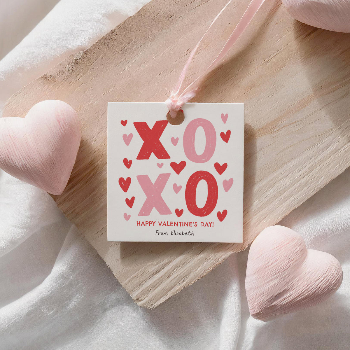 XOXO Valentine's Tag Template