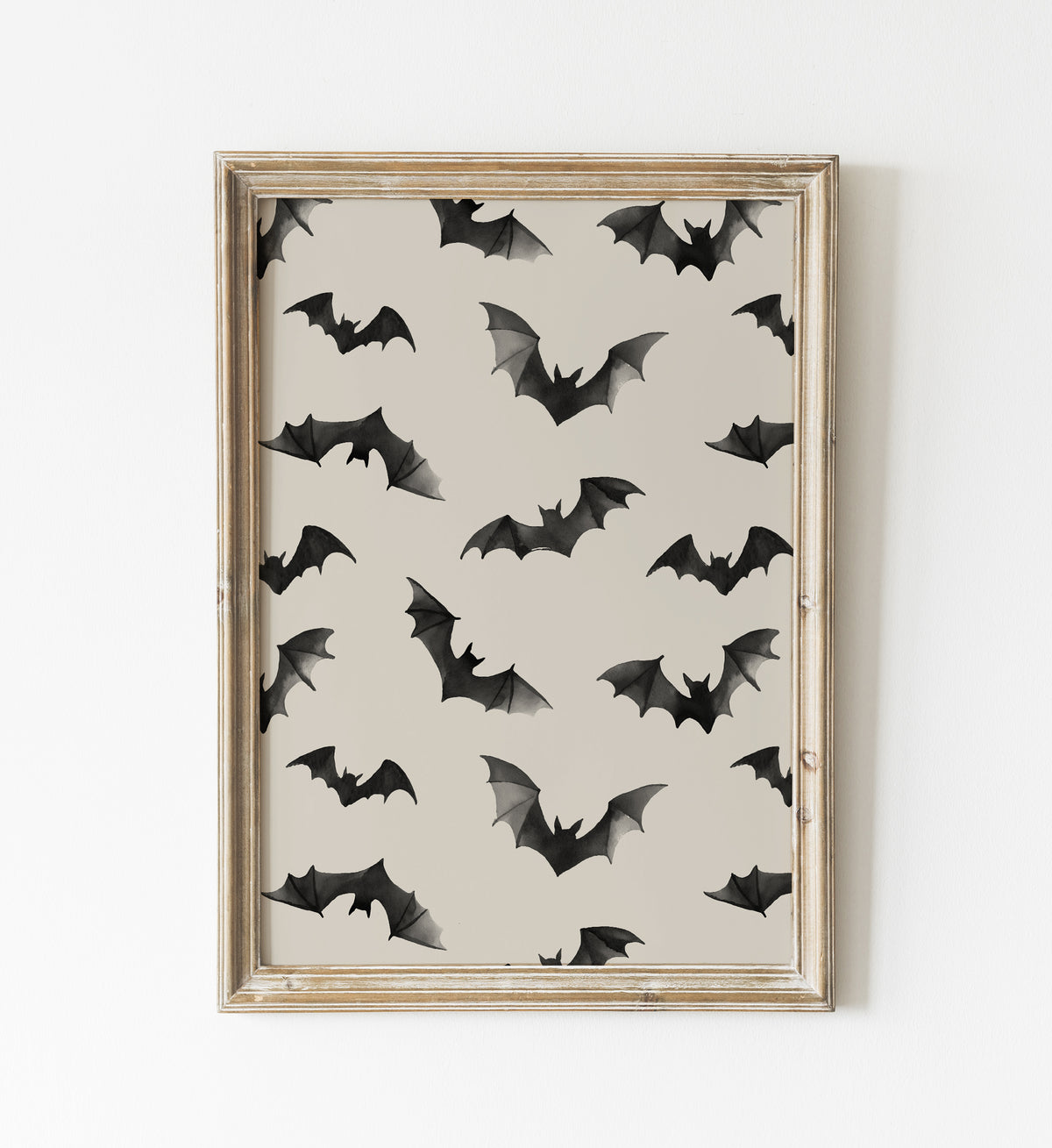 Watercolor Bats Print