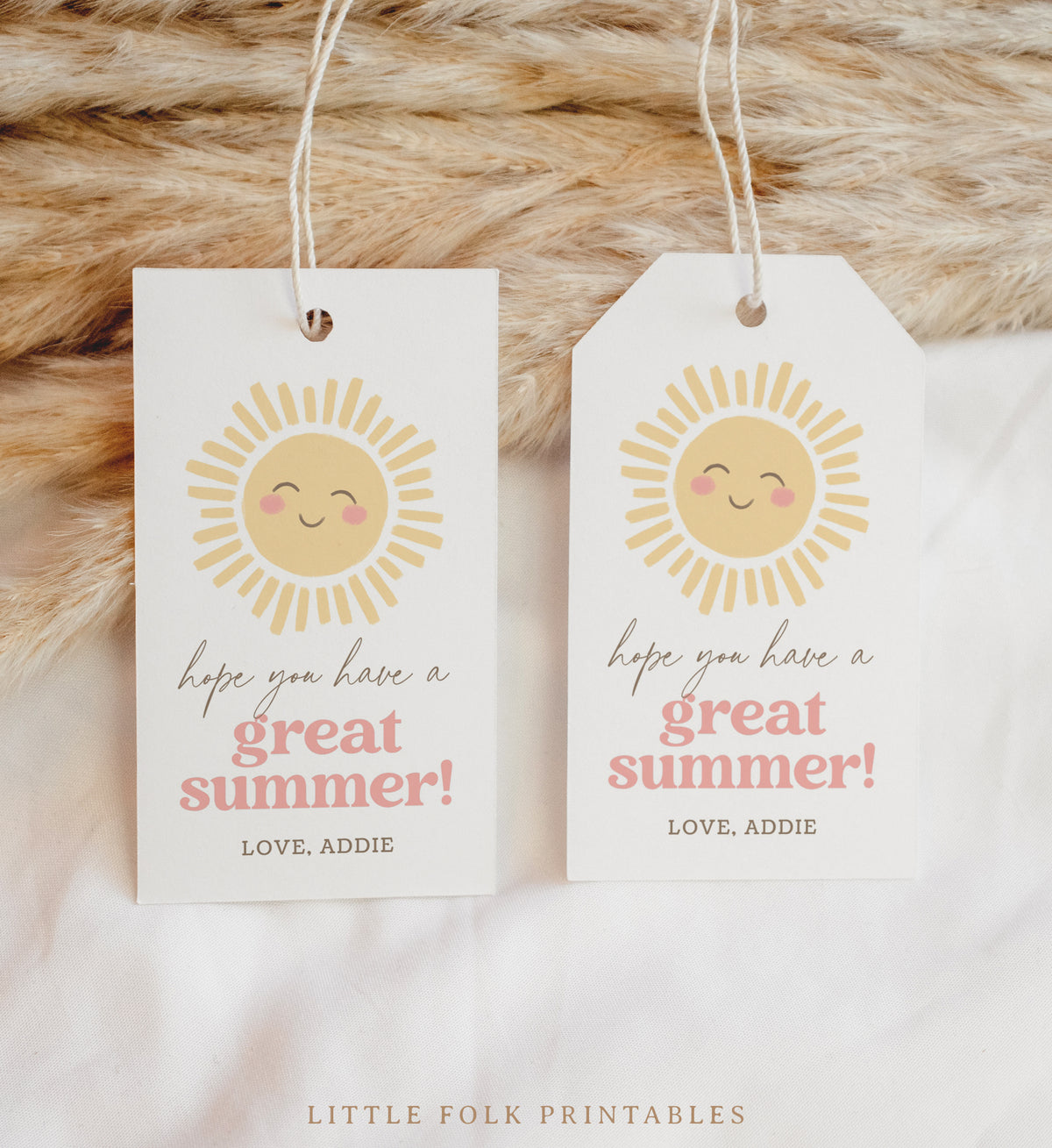 Sunshine Teacher Appreciation Tag Template