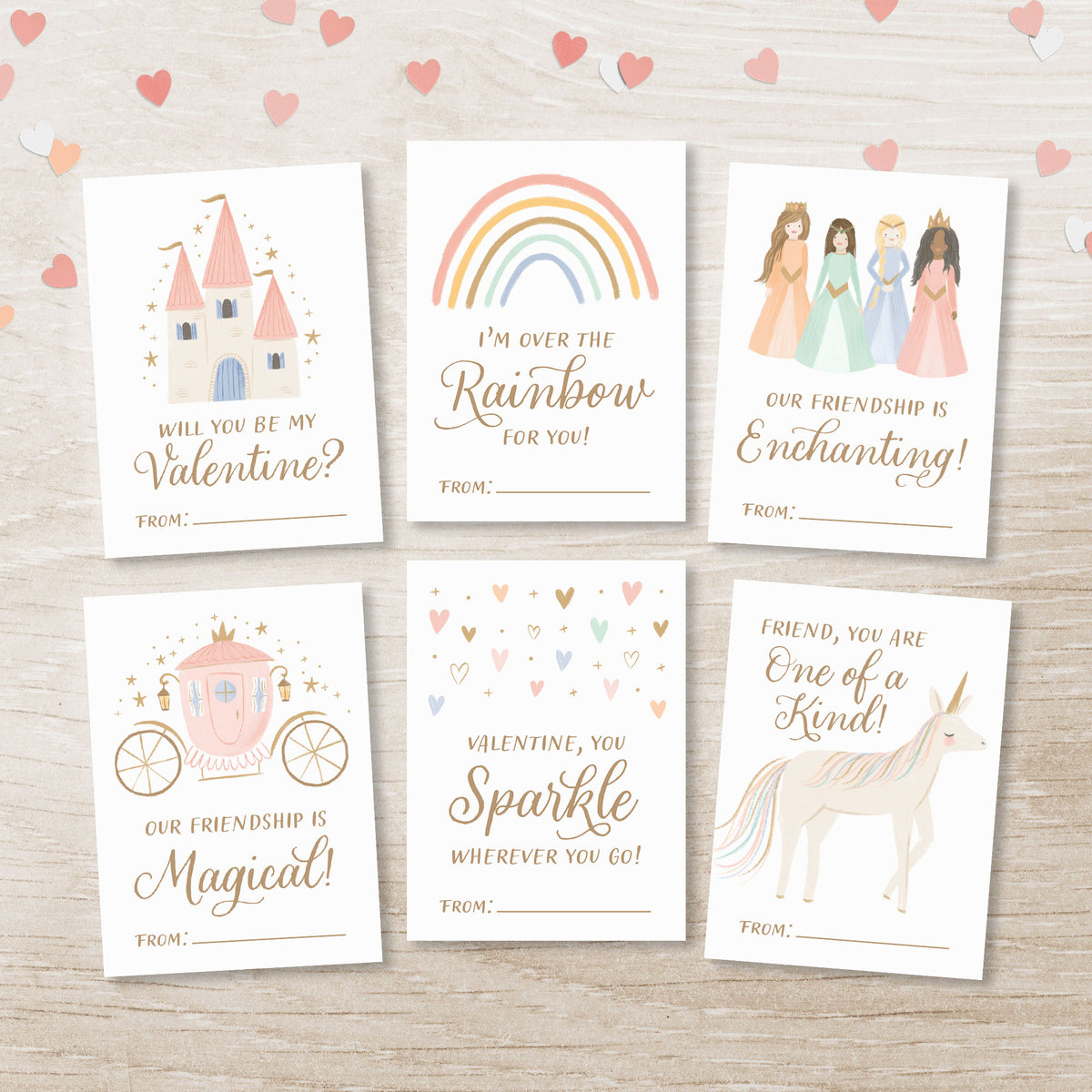 Princess Valentine&#39;s Cards