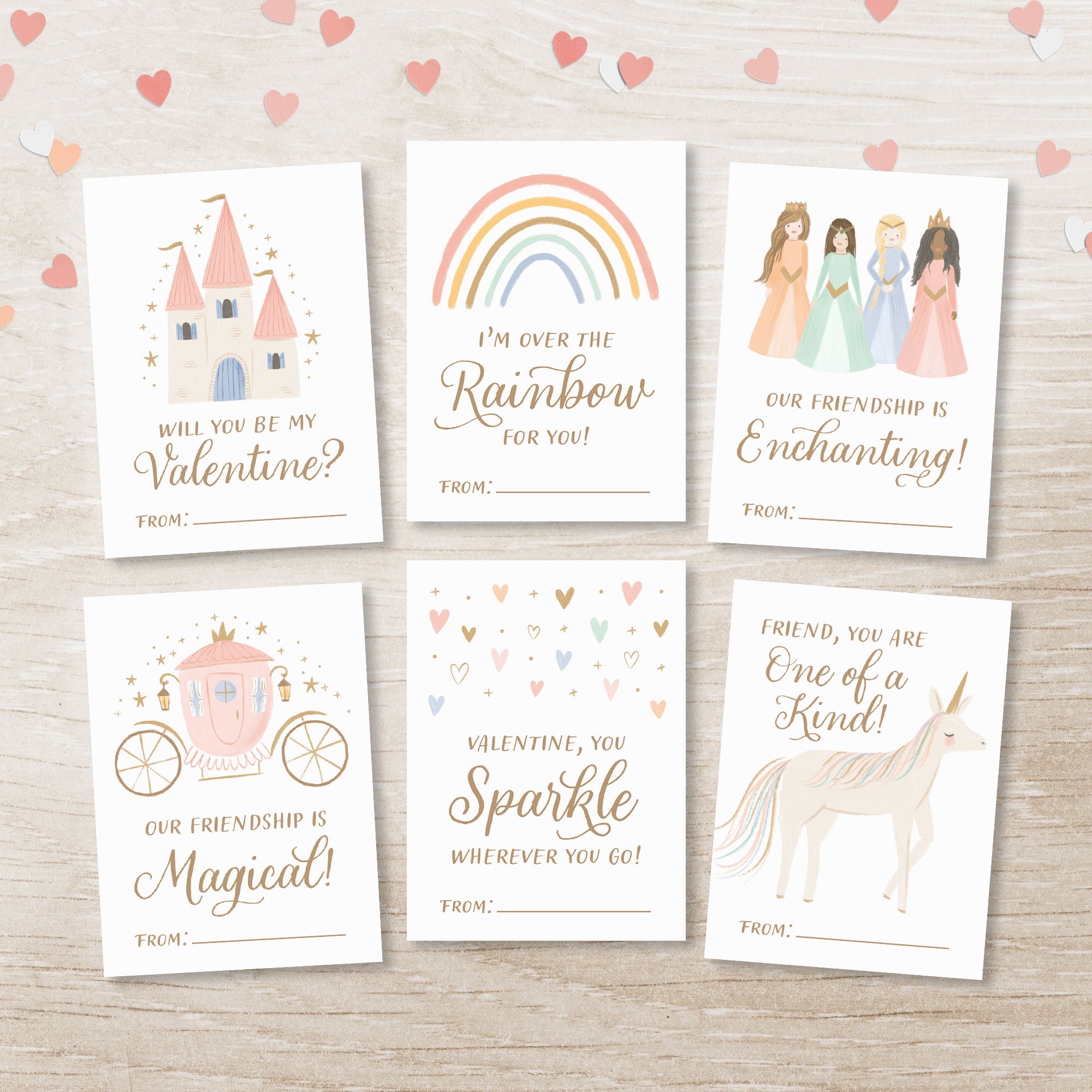 Princess Valentine's Cards