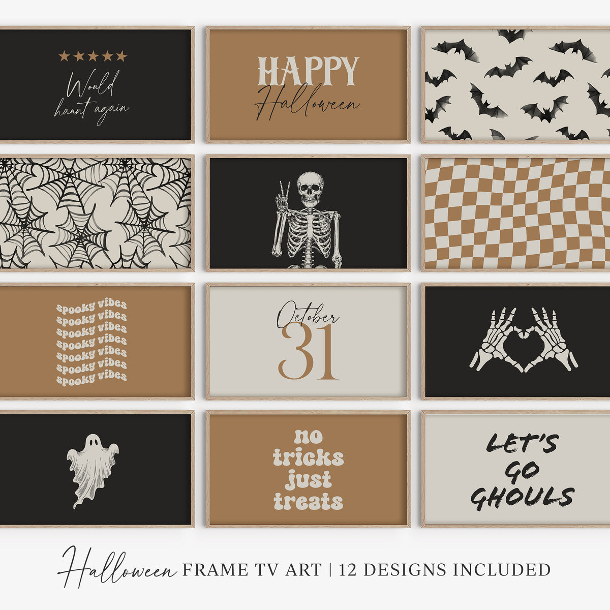 Halloween Frame TV Art Set of 12