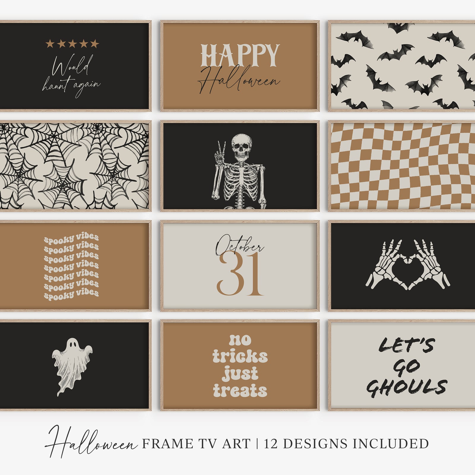 Halloween Frame TV Art Set of 12