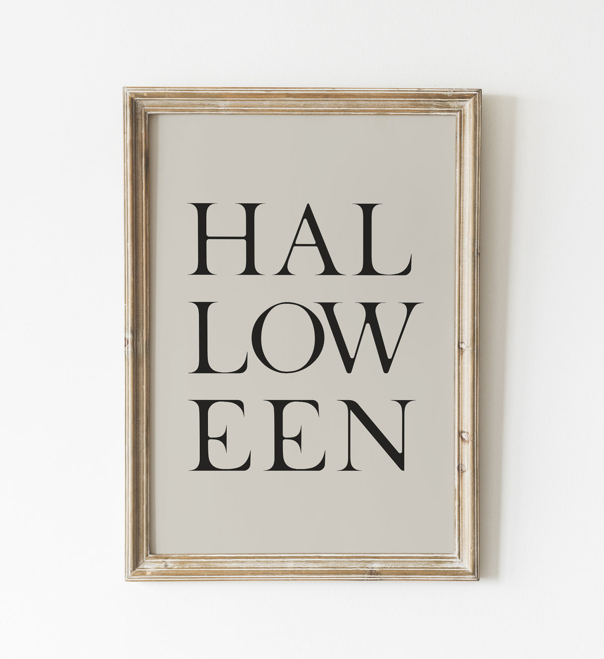 Halloween Typography Print
