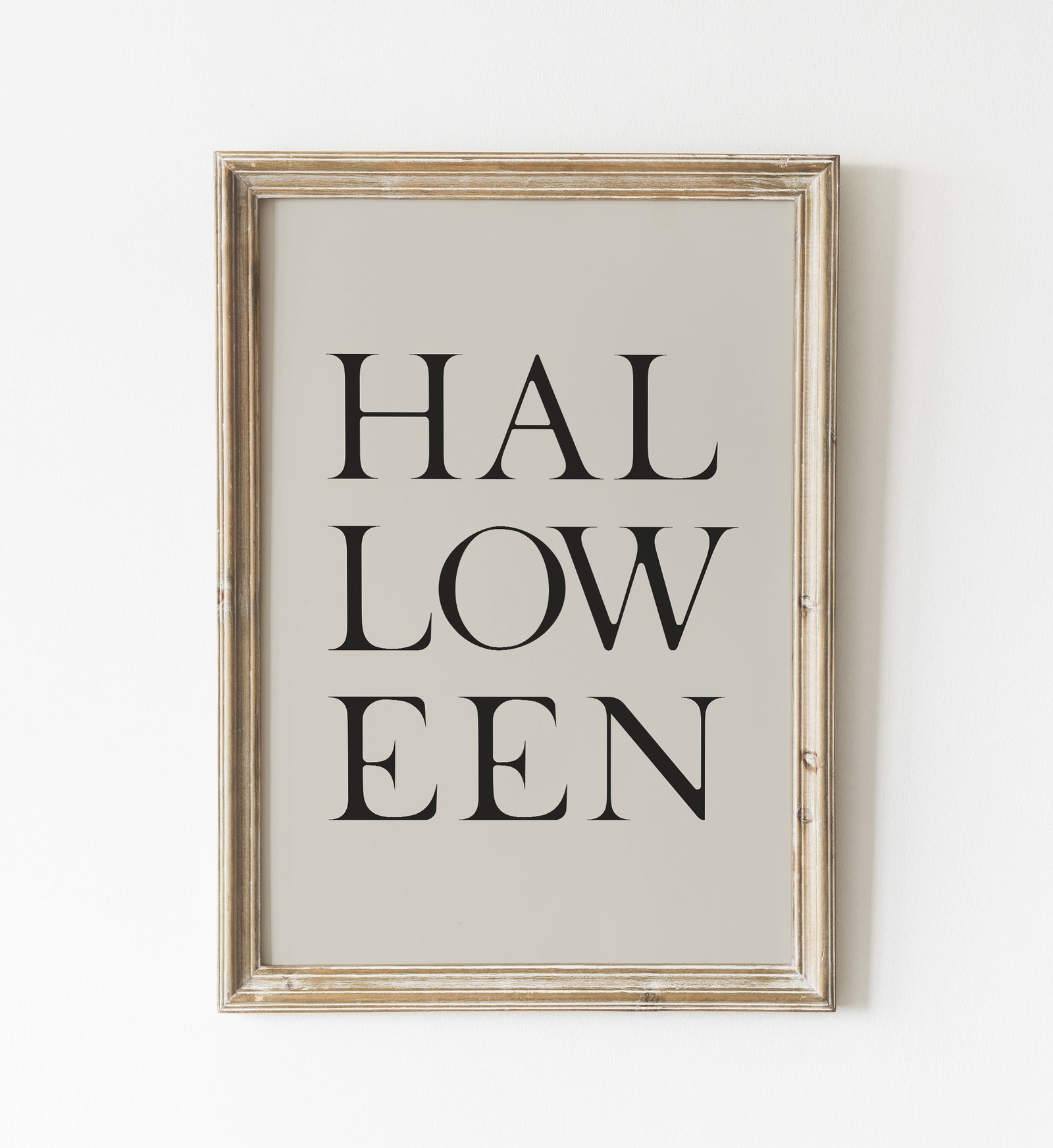 Halloween Typography Print