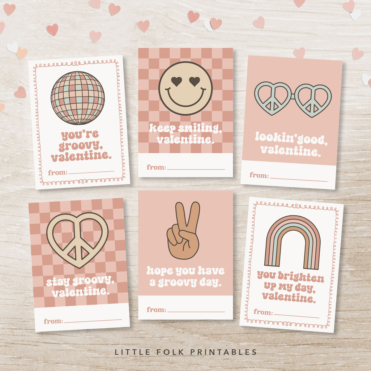 Groovy Valentine&#39;s Cards