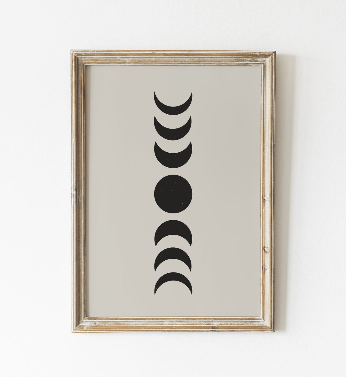 Black Moon Phases Print