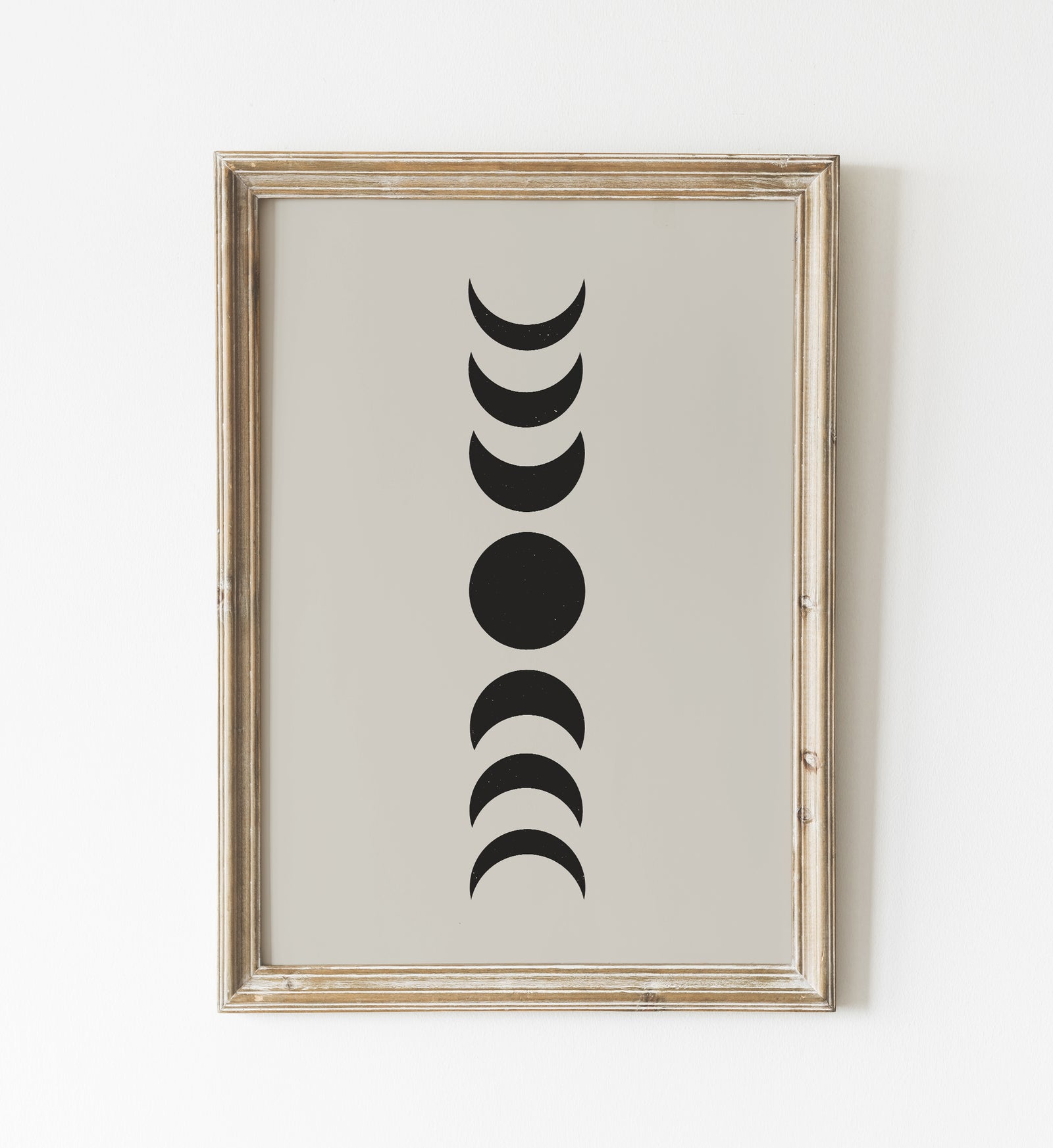 Black Moon Phases Print