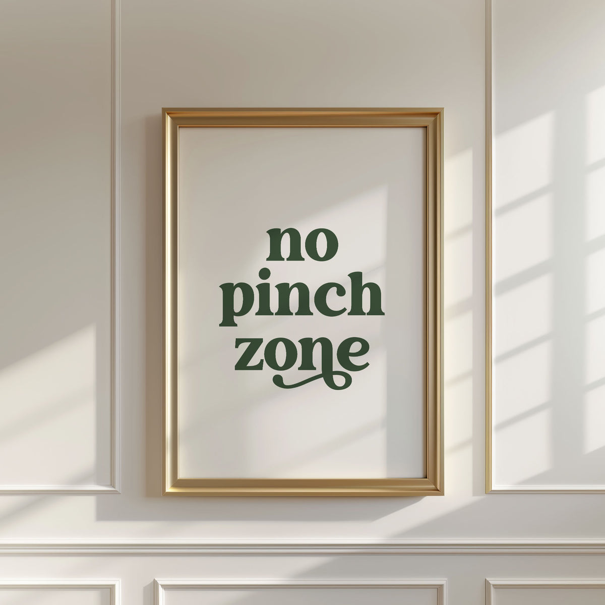 No Pinch Zone Print