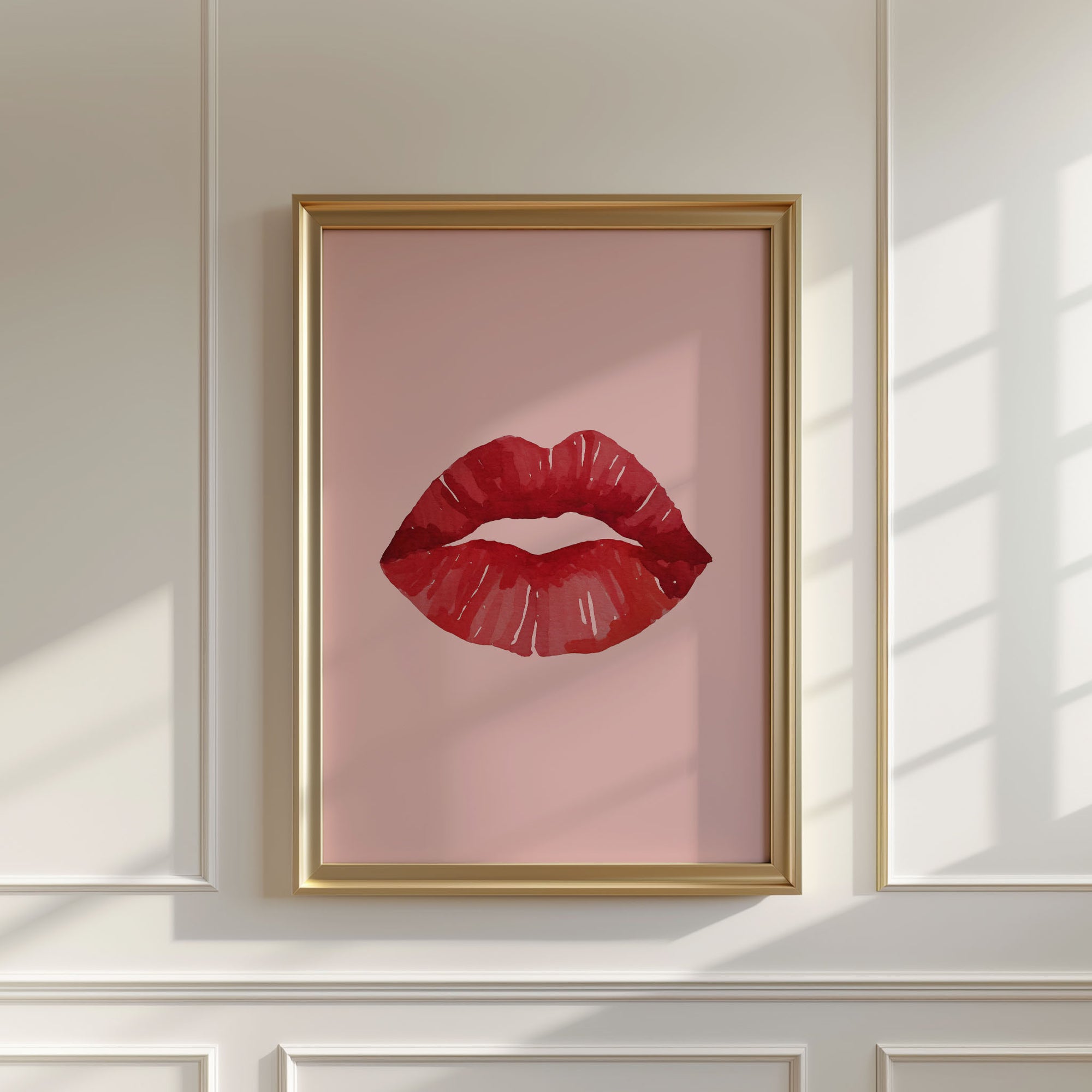 Red Lips Print