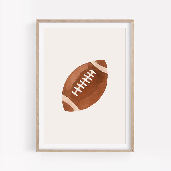 Football Sports Prints - Set of 4 - Little Folk Printables