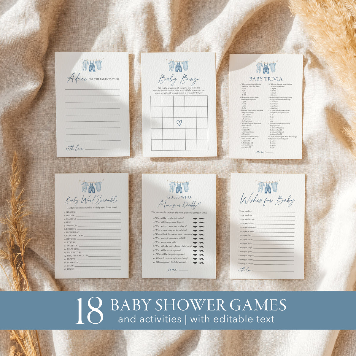 Blue Jean Baby Shower Games