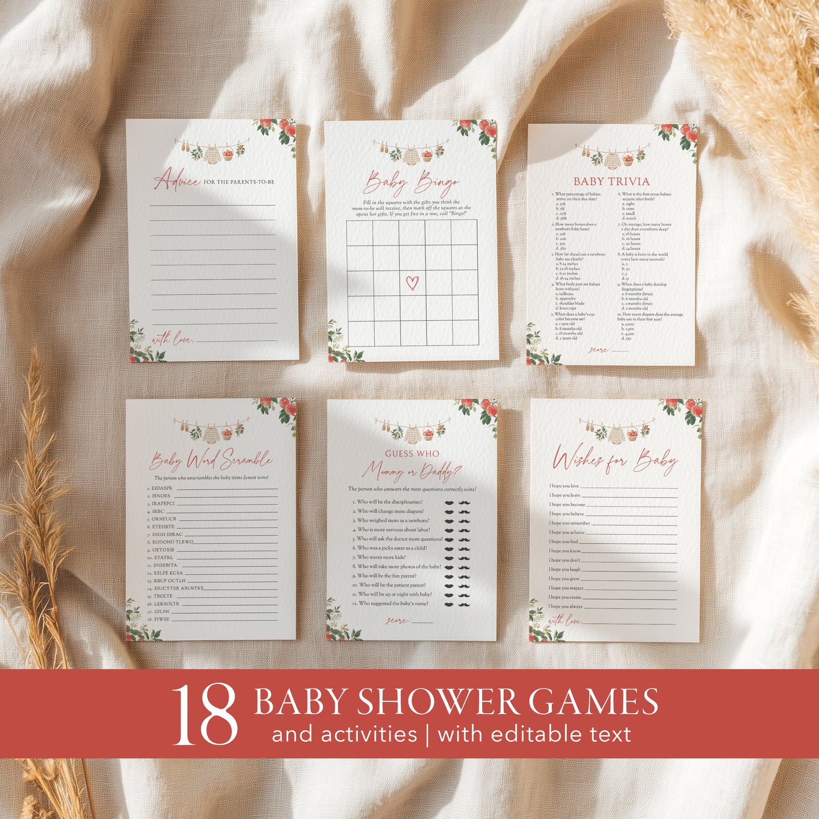 Apple Baby Shower Games