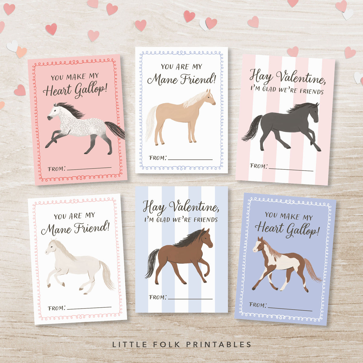 Horse Valentine&#39;s Cards