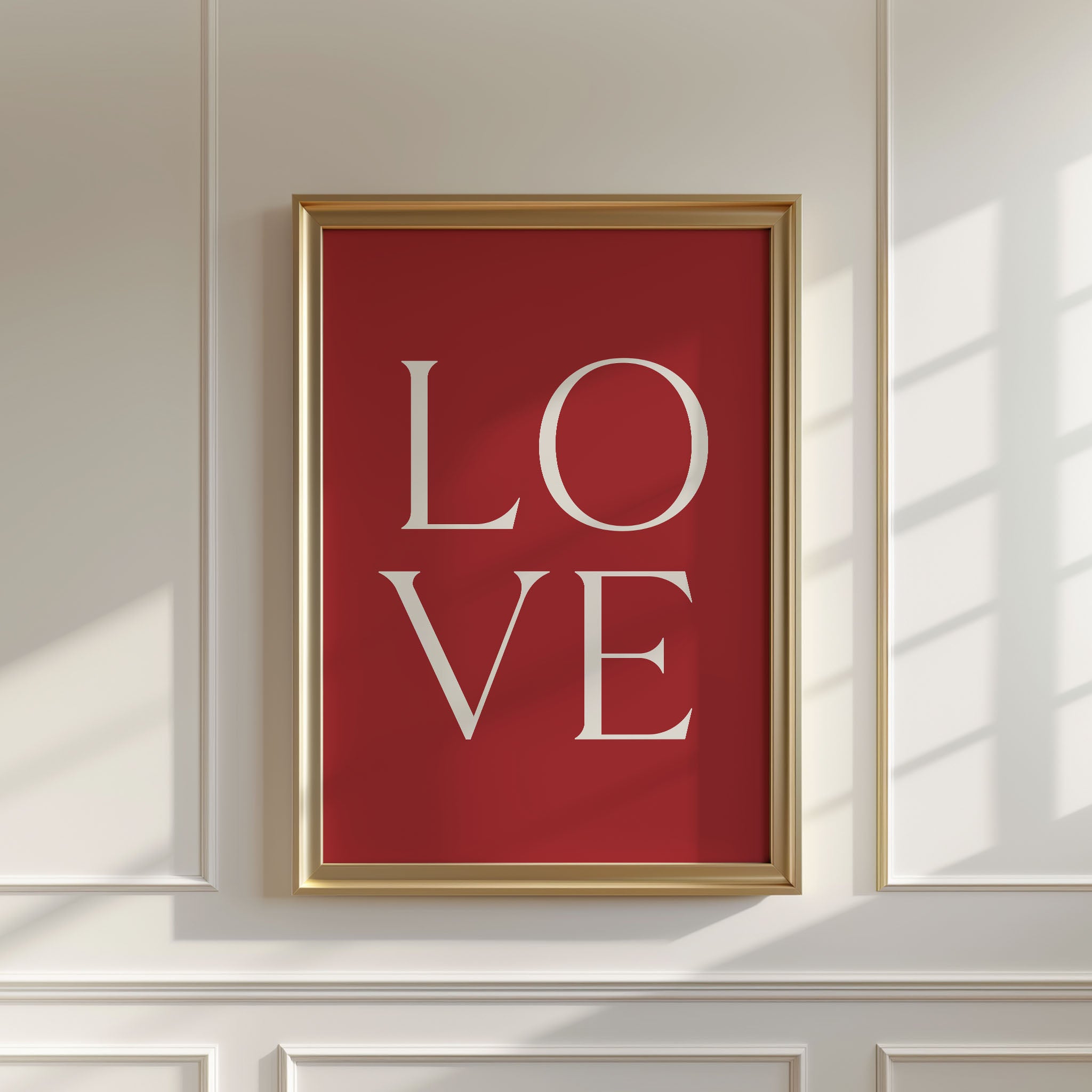 Red LOVE Print - Little Folk Printables