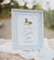 Blue Gingham Duck Baby Shower Custom Sign Template