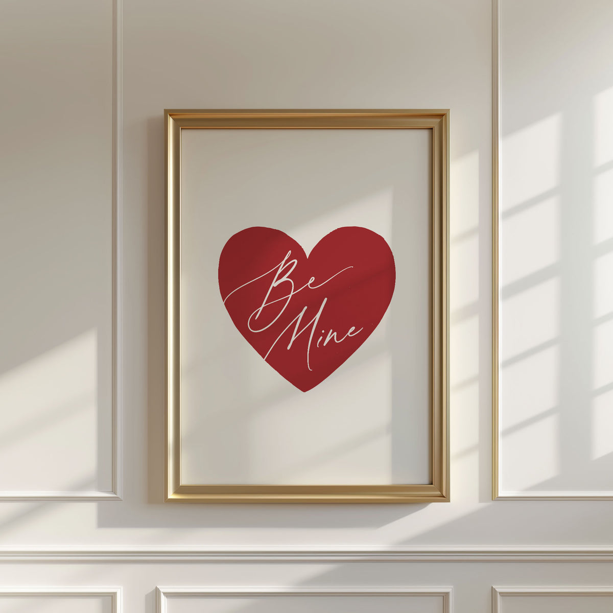 Be Mine Heart Print