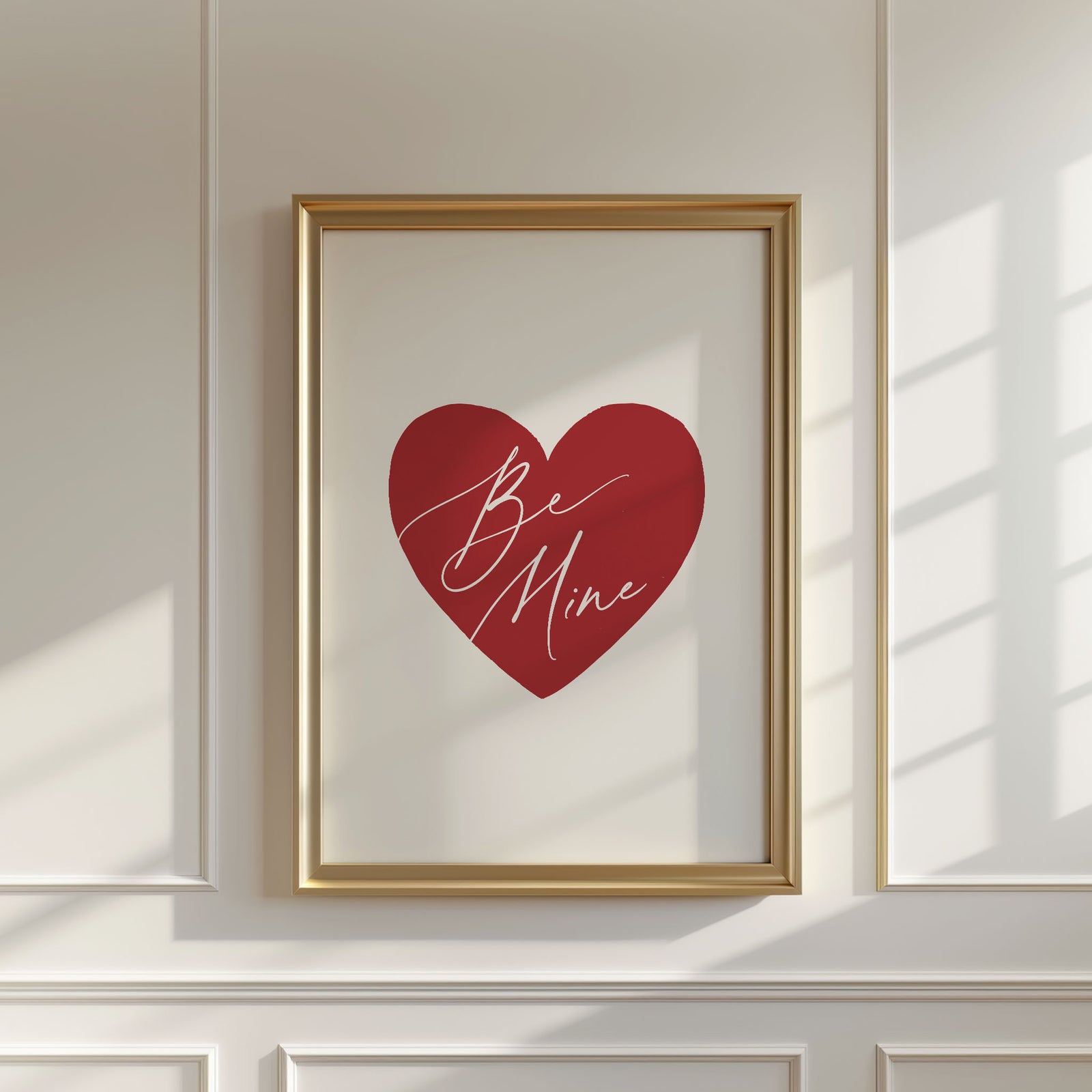 Be Mine Heart Print