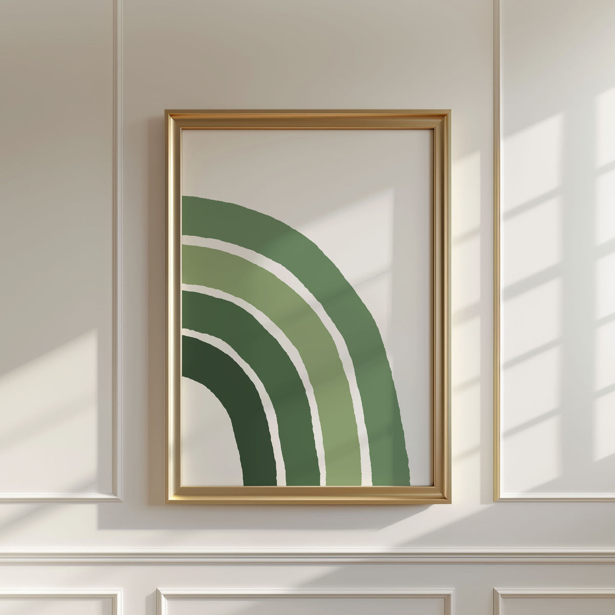 Green Rainbow Print (Right)