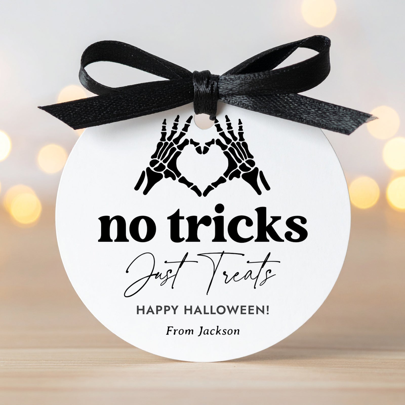 Halloween Tag Template (No Tricks Round)