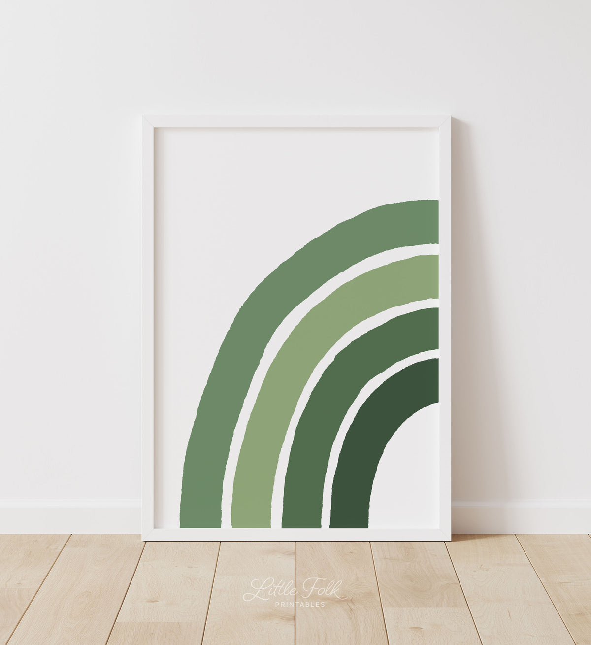 Green Rainbow Print (Left)