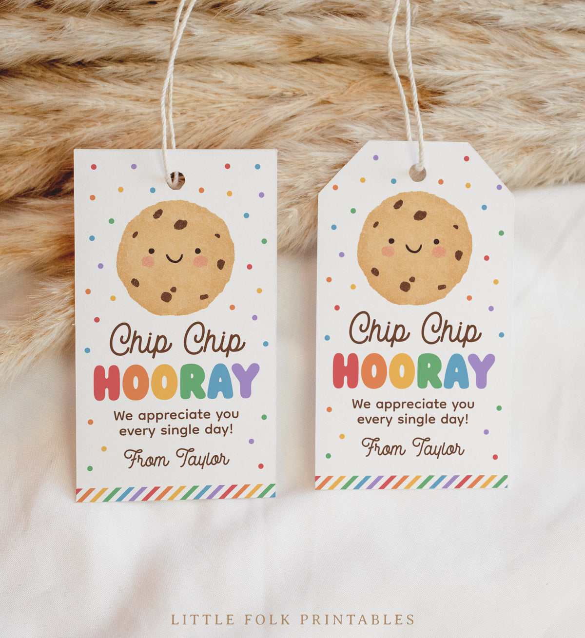 Chip Chip Hooray Cookie Teacher Appreciation Tag Template