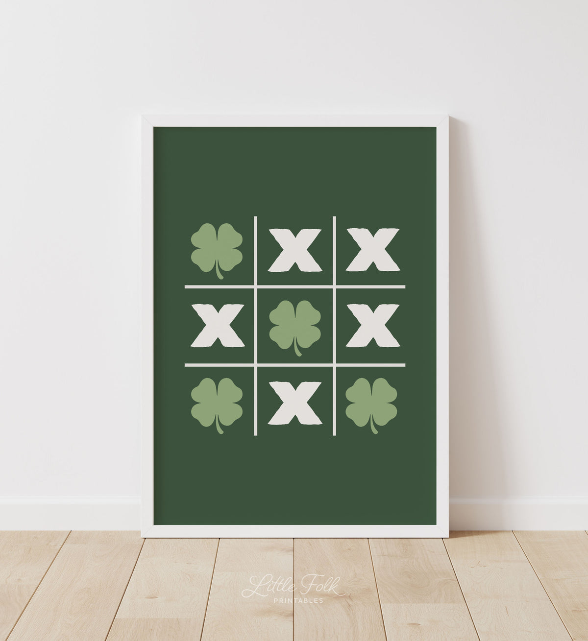 Tic Tac Toe St. Patrick&#39;s Day Print