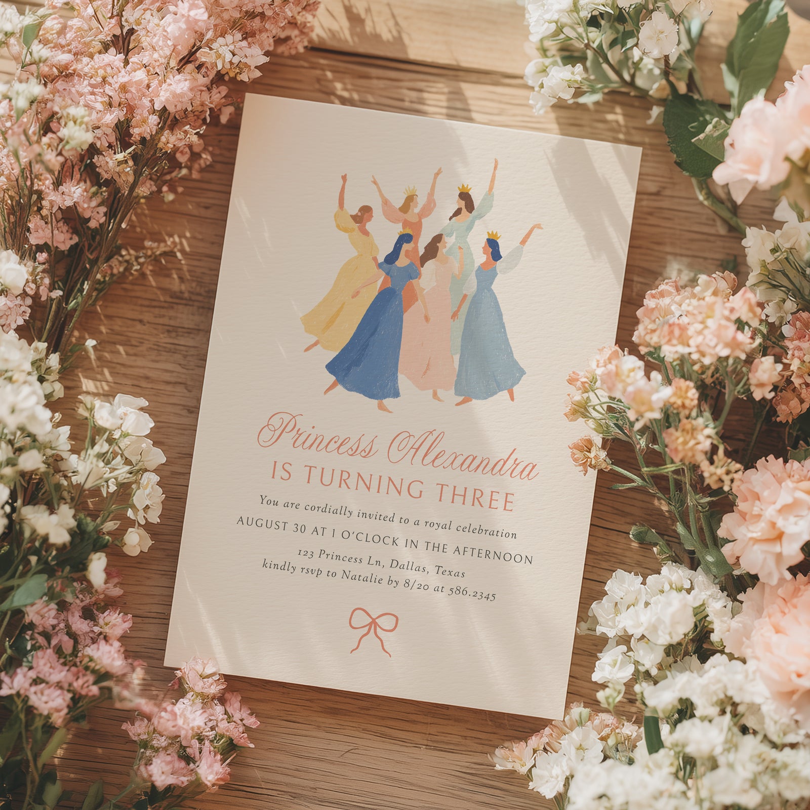 Dancing Princesses Birthday Invitation Template