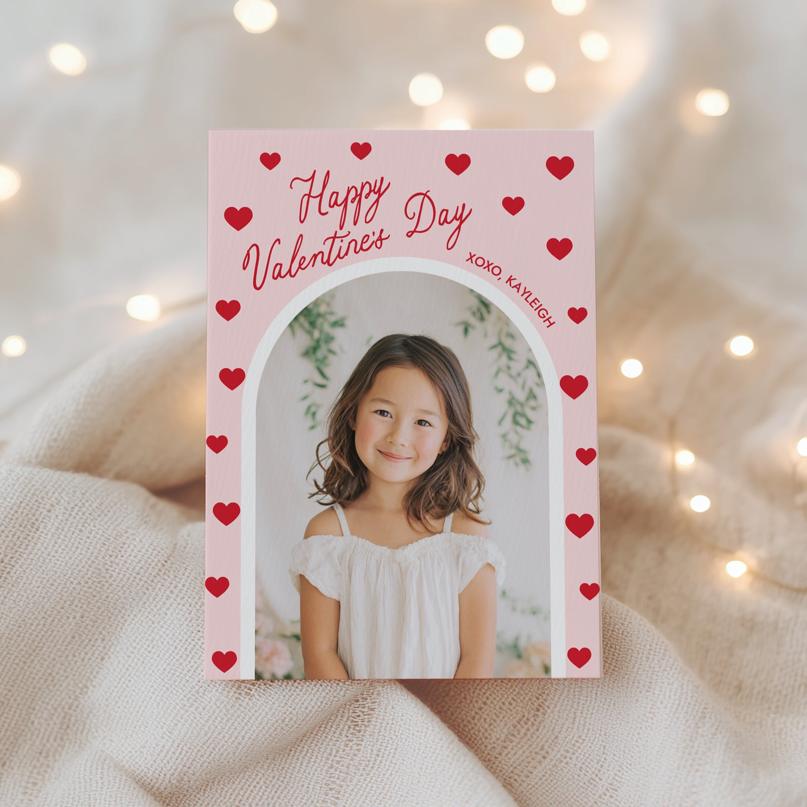 Photo Arch Valentine's Card Template