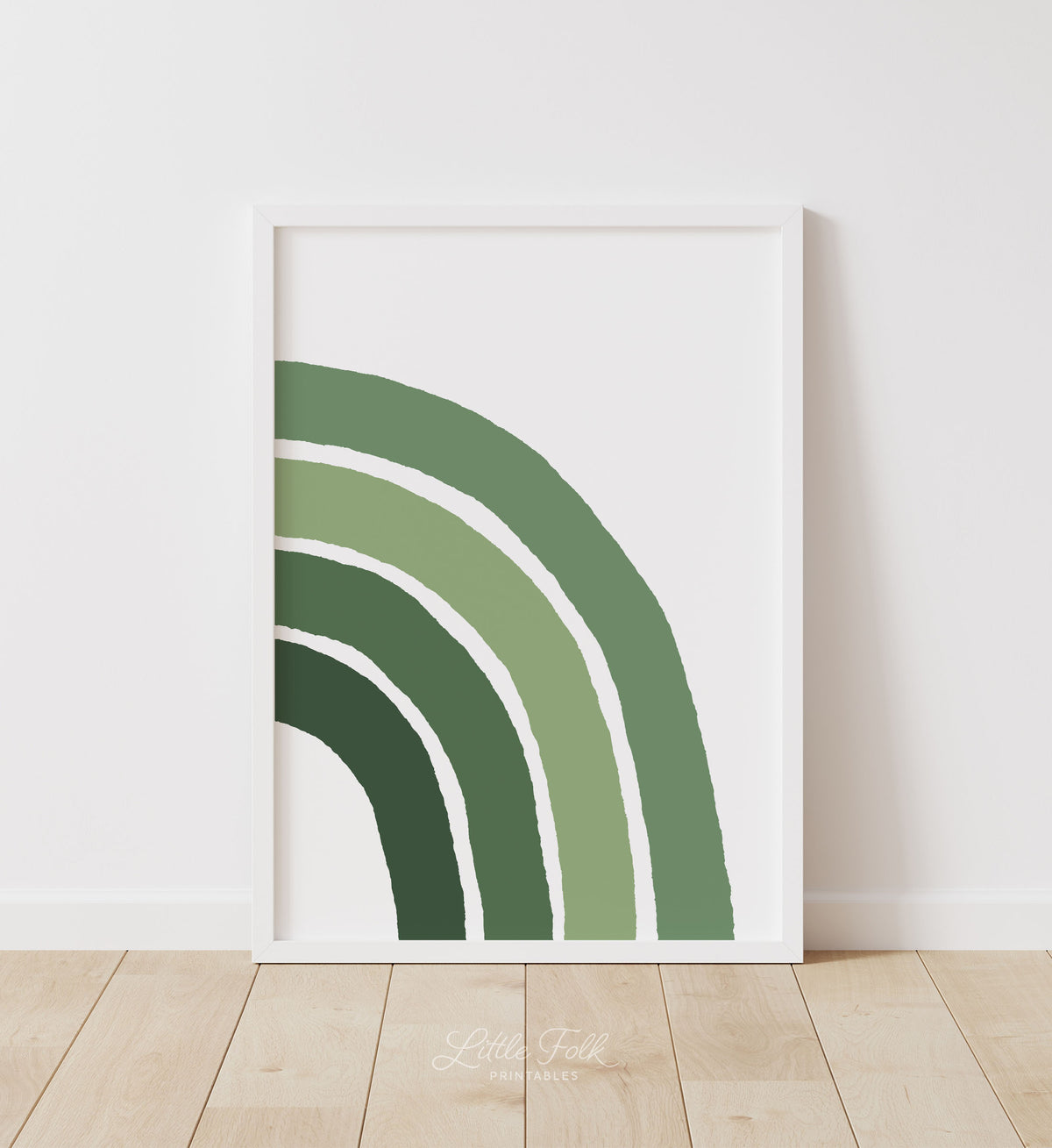 Green Rainbow Print (Right)