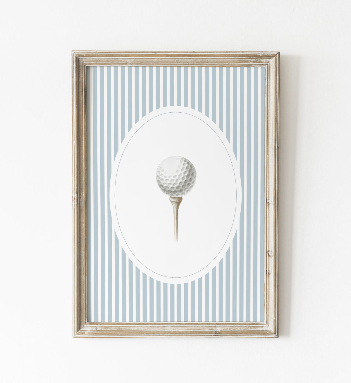 Blue Vintage Golf Prints - Set of 3