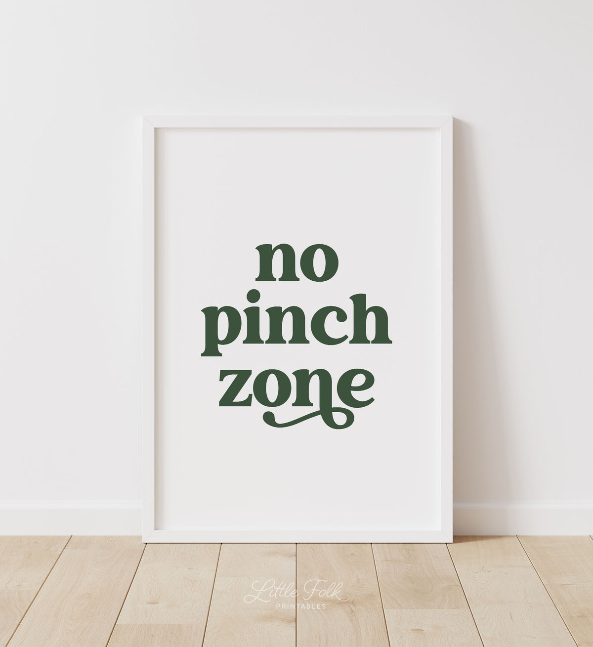 No Pinch Zone Print