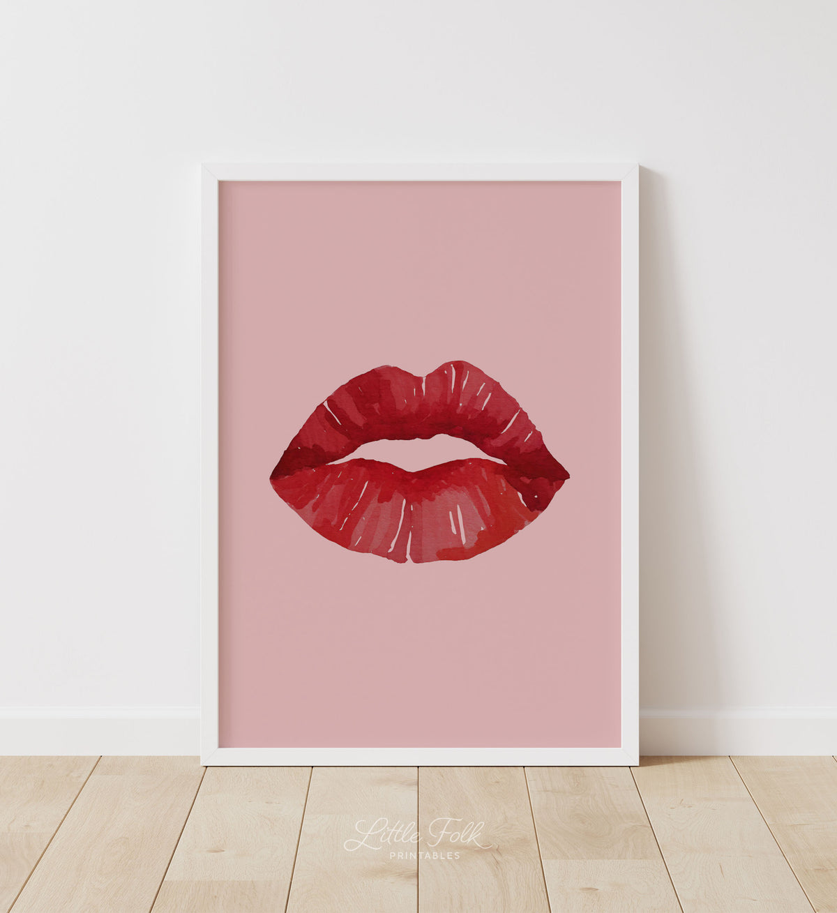 Red Lips Print