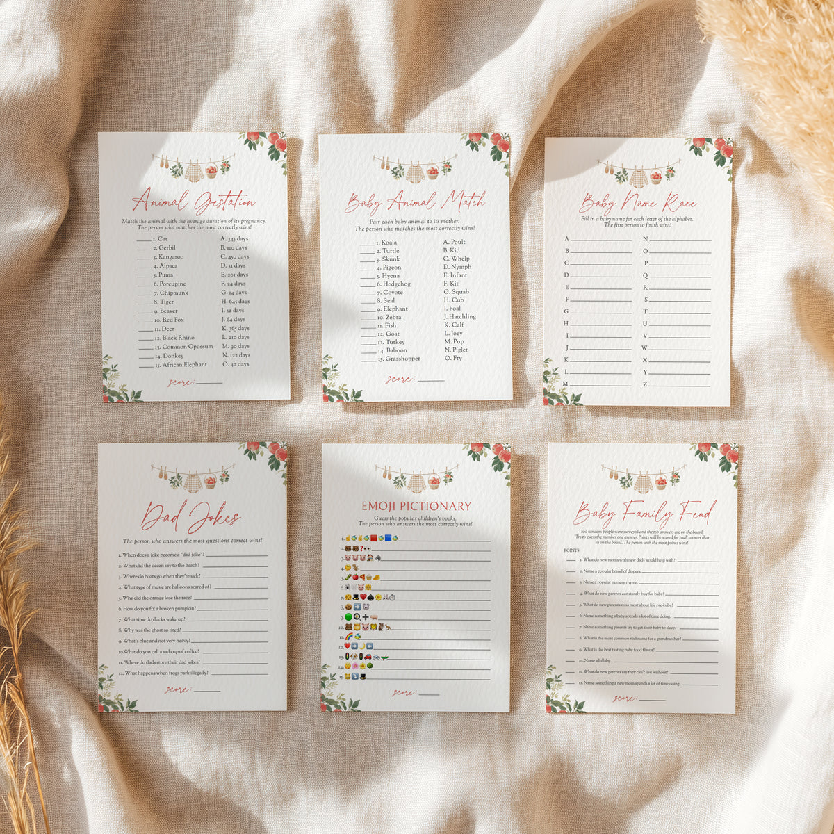 Apple Baby Shower Games