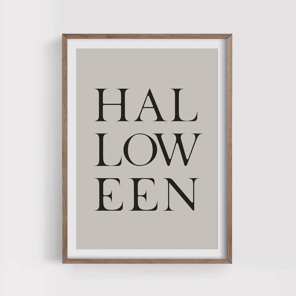 Halloween Typography Print