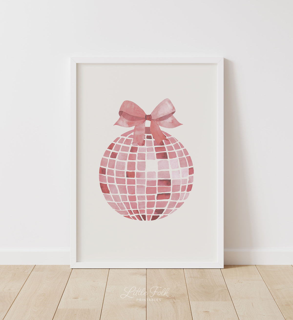 Watercolor Disco Ball Print