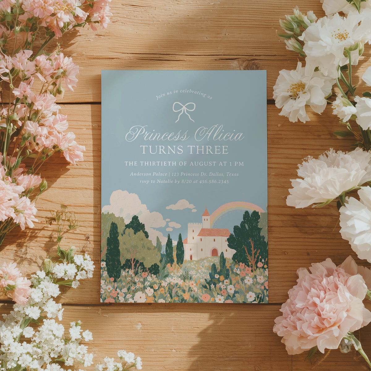 Princess Fairytale Birthday Invitation Template