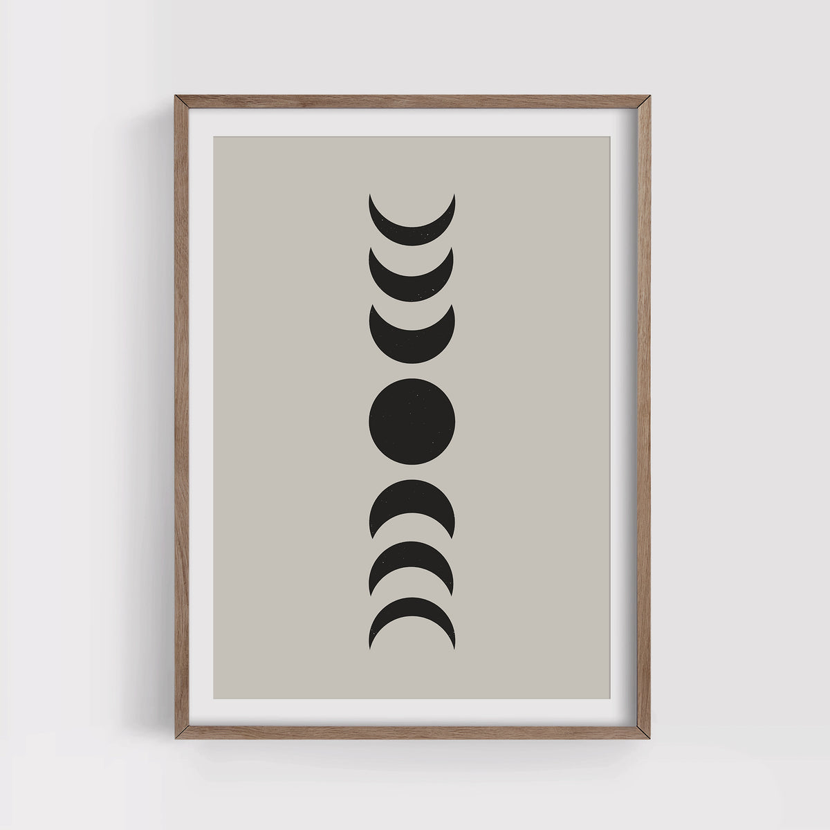 Black Moon Phases Print