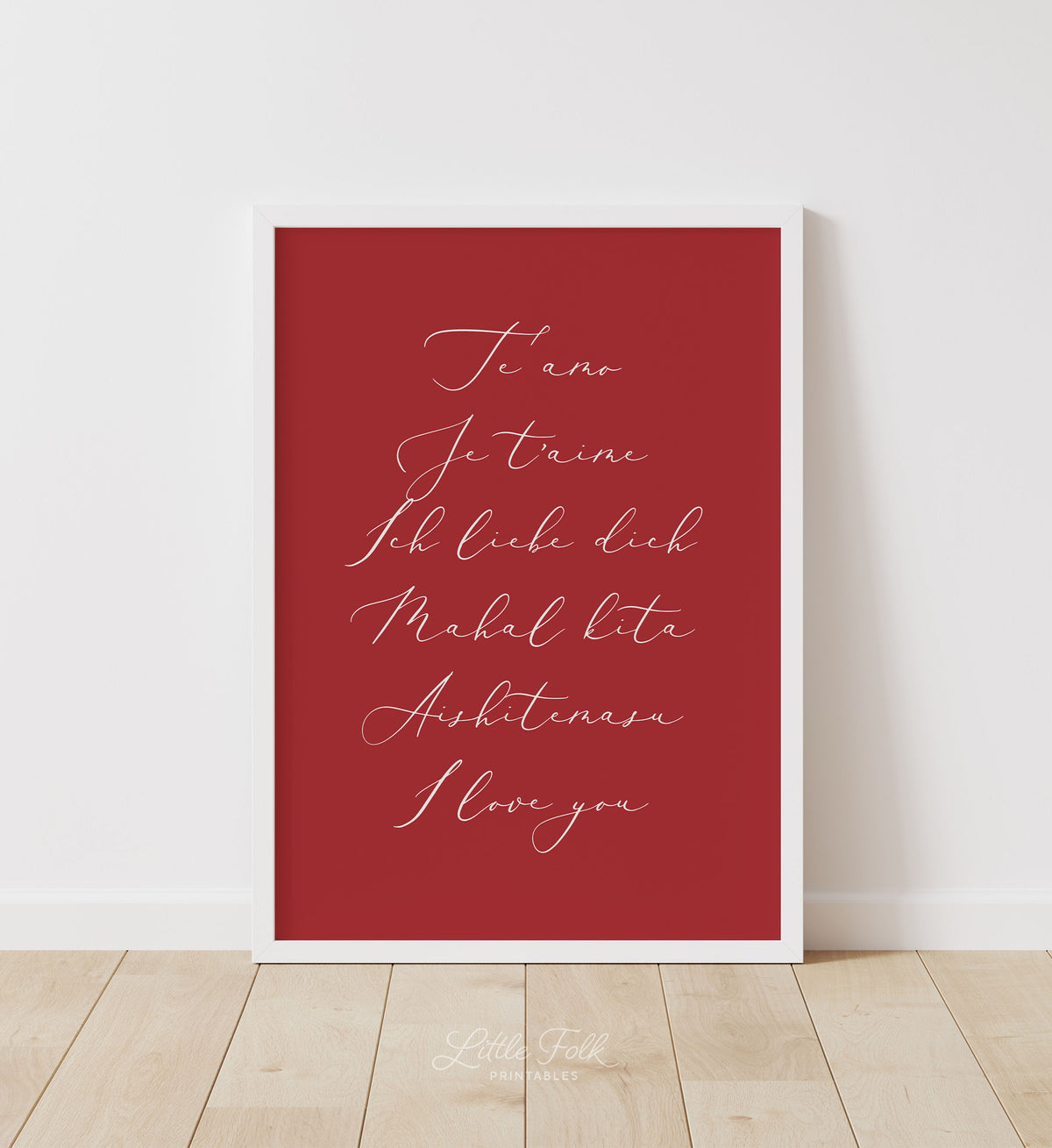 Te Amo Print
