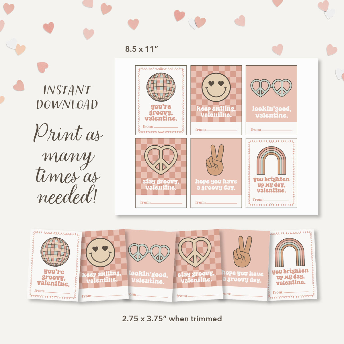 Groovy Valentine&#39;s Cards